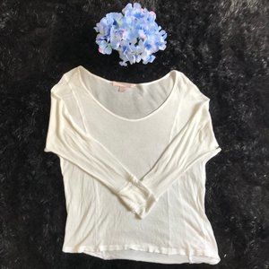 Forever 21 Long Sleeve Thin White Shirt